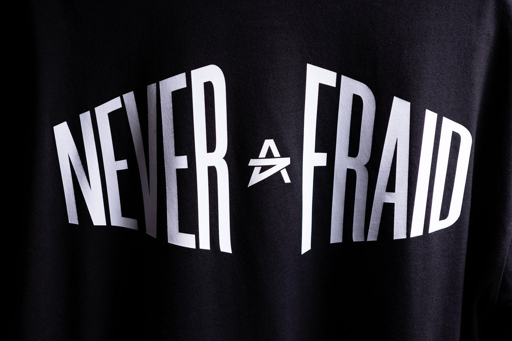 Oversize T-shirt Never Afraid